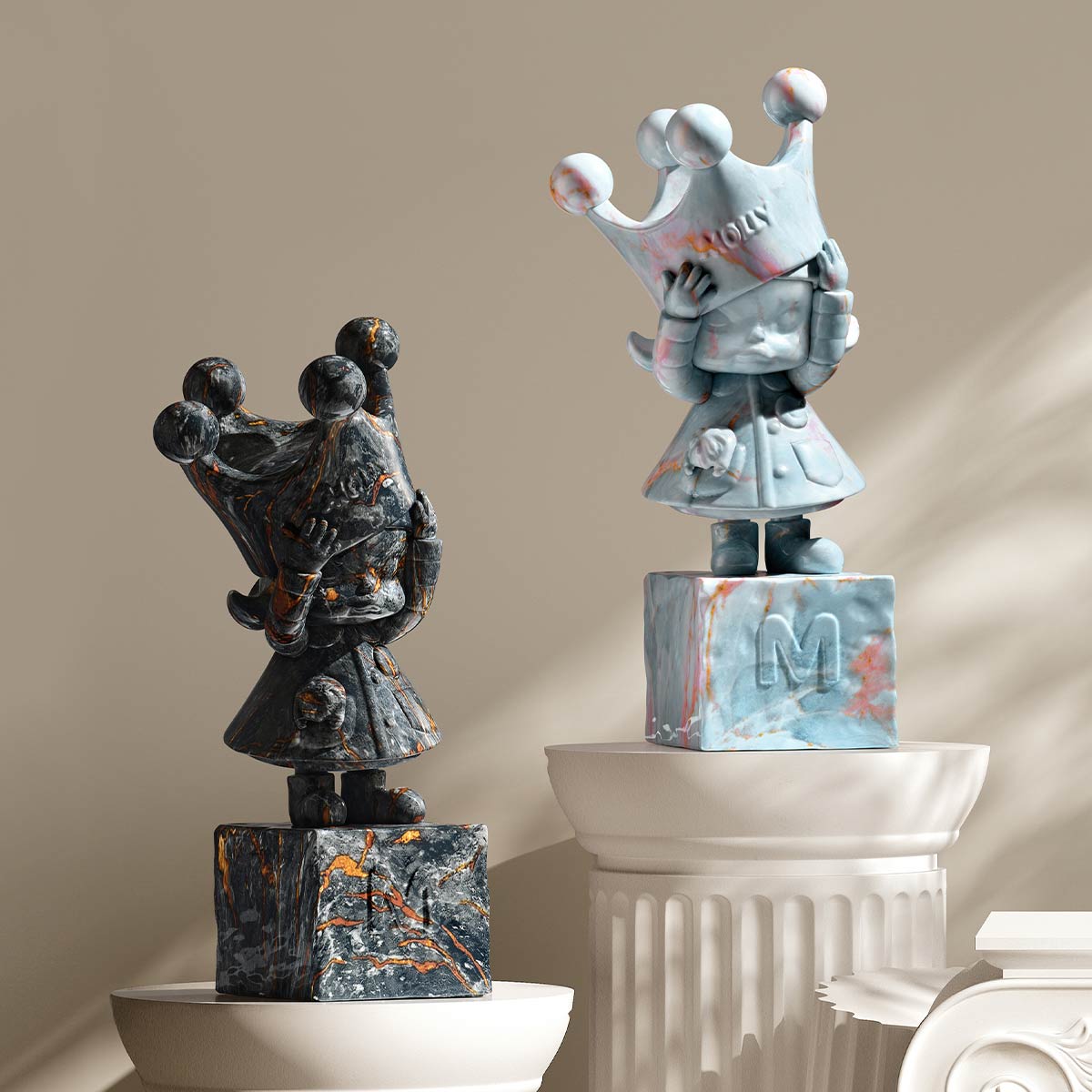 MOLLY Anniversary Statues Classical Retro 2 Series Figures - POP