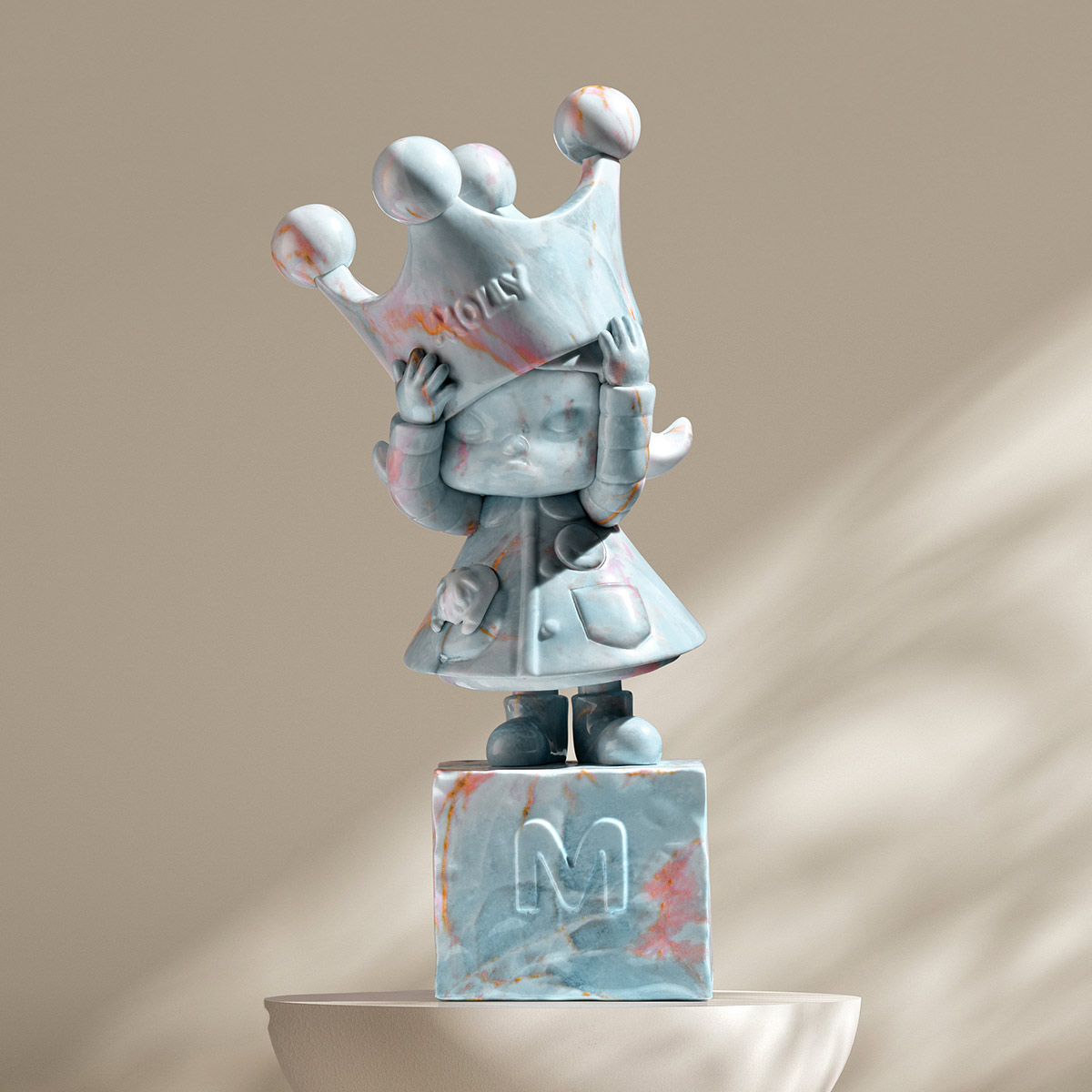 MOLLY Anniversary Statues Classical Retro 2 Series Figures - POP