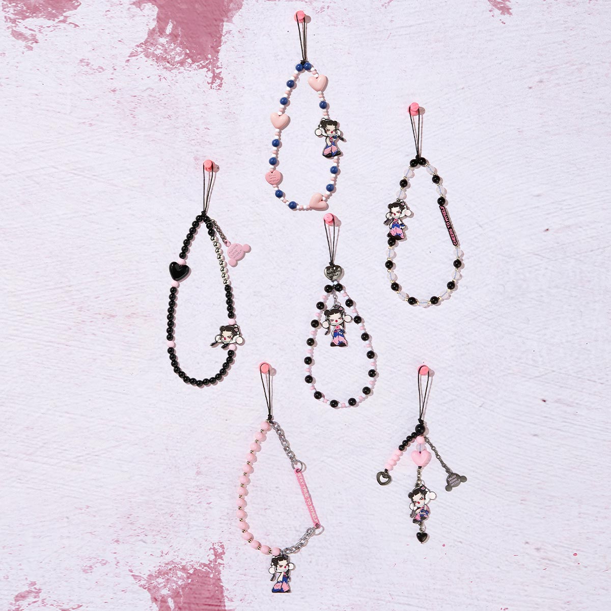 SKULLPANDA CHEERS TO MYSELF シリーズ シークレット SKULLPANDA CHEERS TO MYSELF SERIES-Phone Charm Blind Box