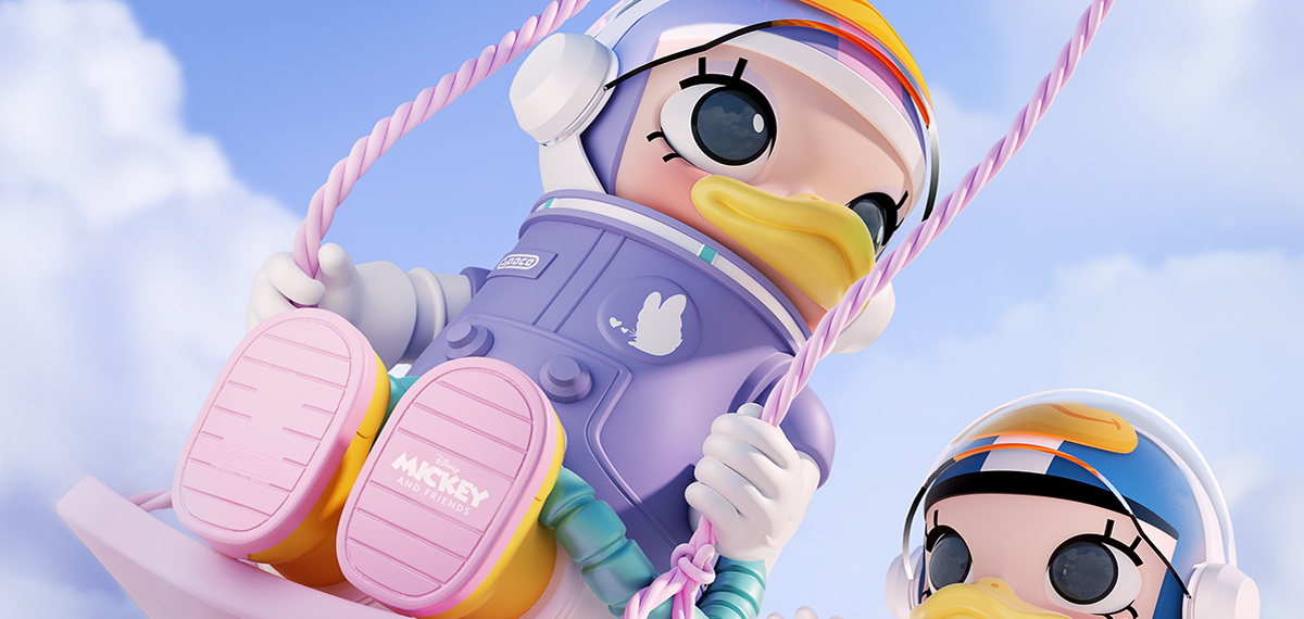 MEGA SPACE MOLLY 400% Donald Duck - POP MART (Thailand)