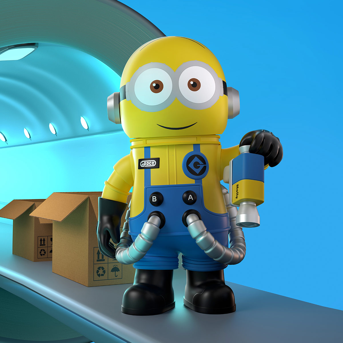 MEGA SPACE MOLLY 400% Minions - POP MART (Thailand)