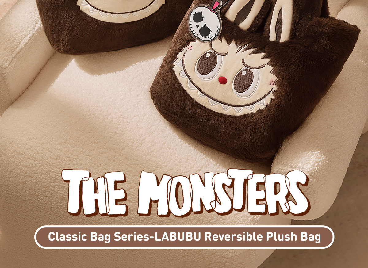 バッグ・カバンその他 Pop Mart Labubu Classic Bag Series Reversible Plush Bag Classic Bag Series- LABUBU Reversible Plush Bag - POP MART