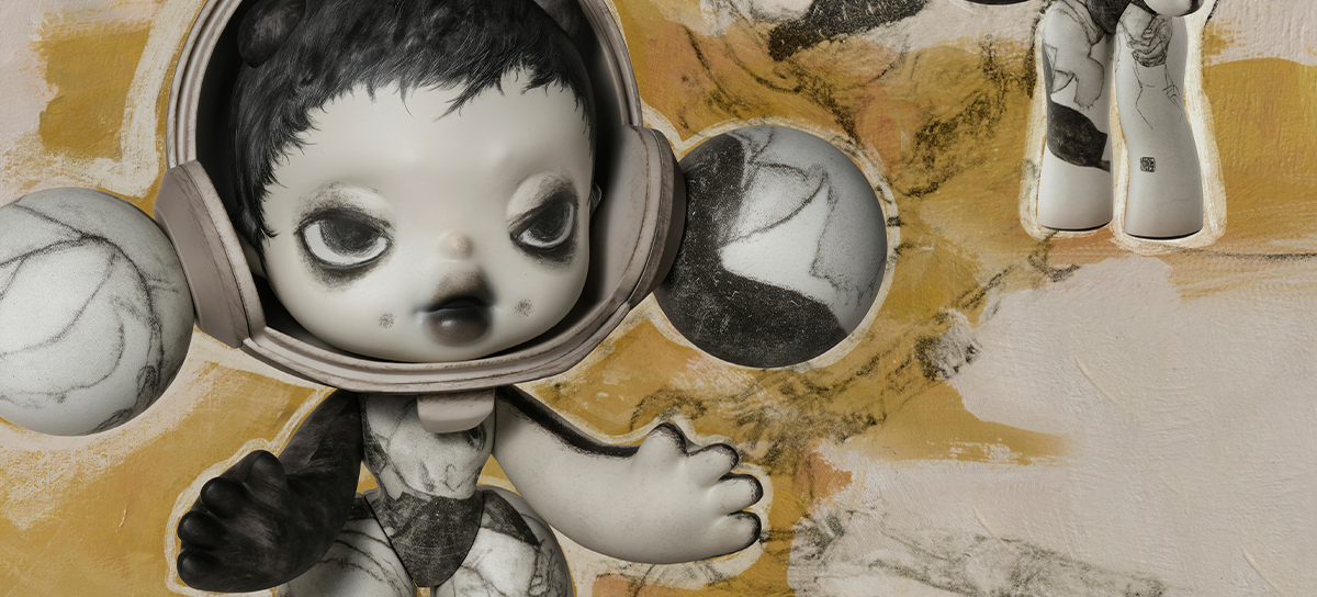 MEGA SKULLPANDA 400% Egon Schiele - POP MART (Thailand)