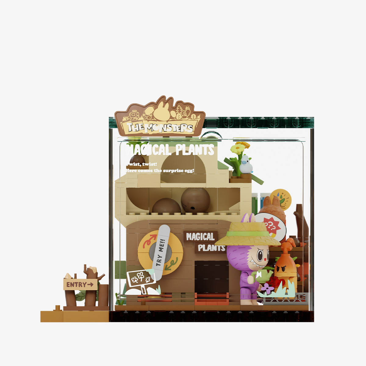 THE MONSTERS Forest Secret Base Series Blocks-Playful Home