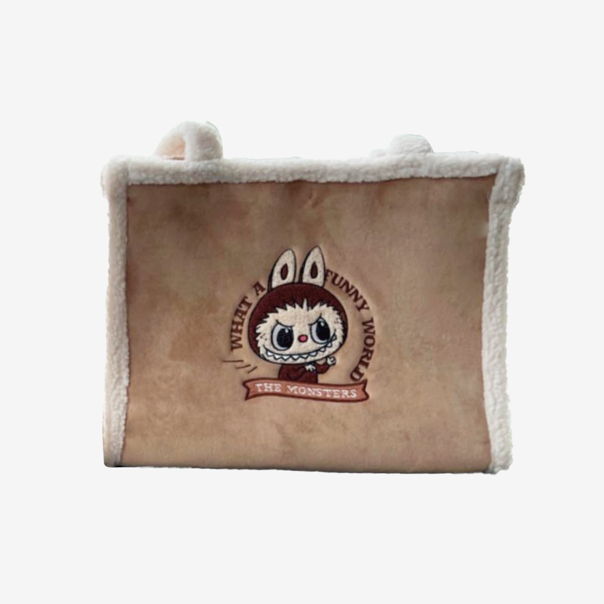 Classic Bag Series- LABUBU Plush Tote Bag (Brown) - POP MART