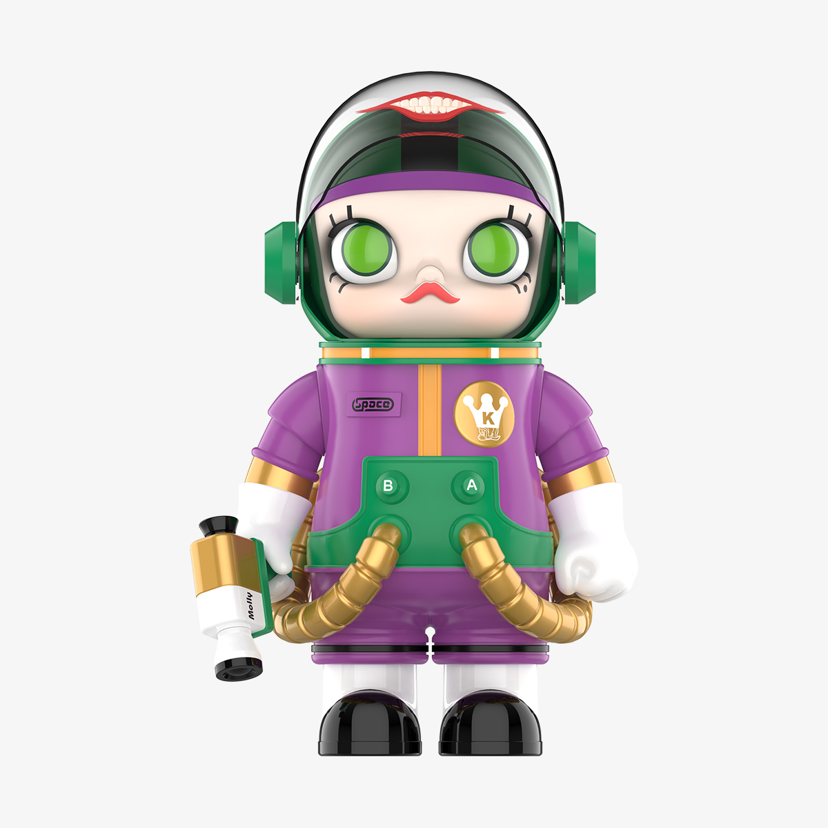 MEGA SPACE MOLLY 100%CLOT-OLIVE ALIENEGRA - POP MART (Thailand)