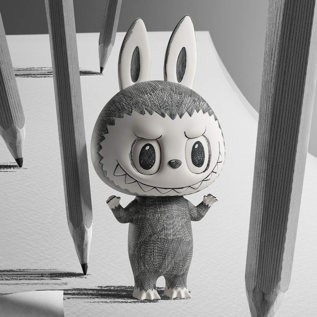 POP MART MEGA LABUBU 400% Sketch – POP MART AUSTRALIA