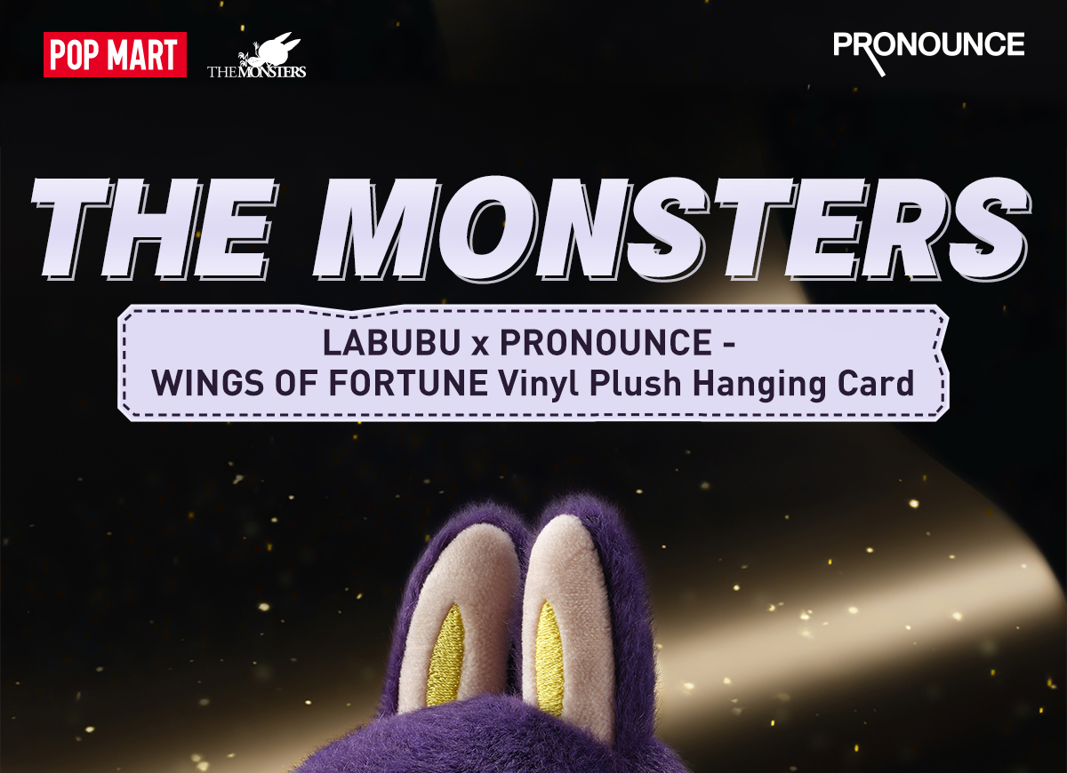 LABUBU × PRONOUNCE - WINGS OF FORTUNE Vinyl Plush Hanging