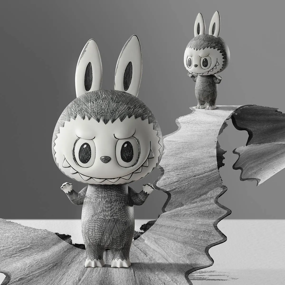 MEGA LABUBU 400% Sketch - POP MART (Thailand)