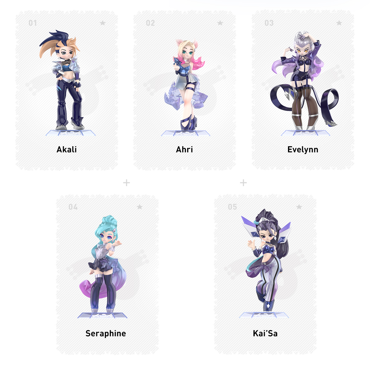 League of Legends K/DA ALL OUT 1set 6個 League of Legends K/DA ALL OUT 1set 6個