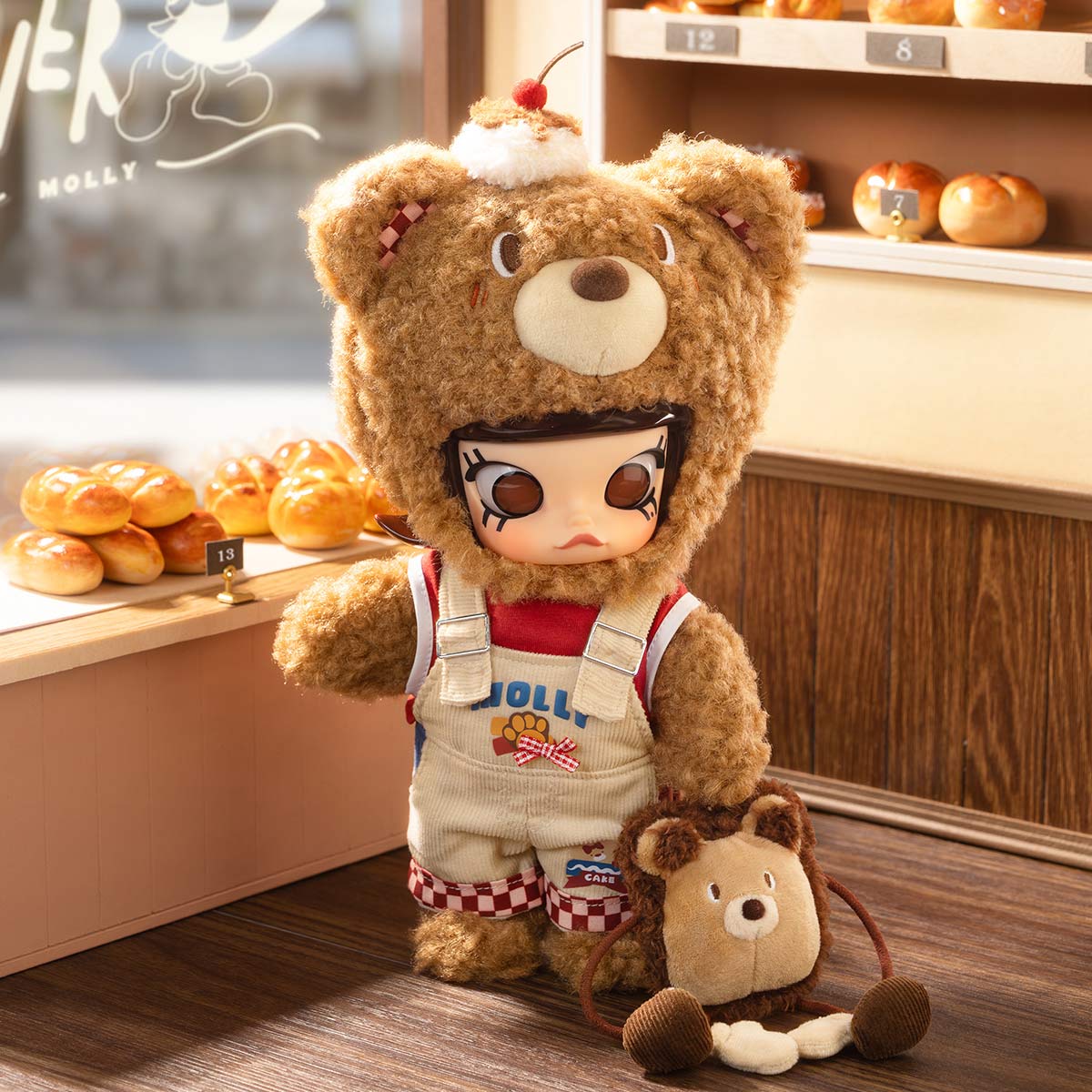 その他 Molly Pretend Bear Bread 1/8 POPMART MOLLY Bear Bread 1/8 Action Figure - POP MART (Thailand)