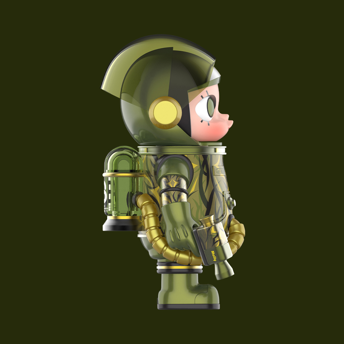 ゲームキャラクター POPMART MEGA SPACE MOLLY 100% CLOT-Olive MEGA SPACE MOLLY 100% CLOT-Olive Alienegra - POP MART