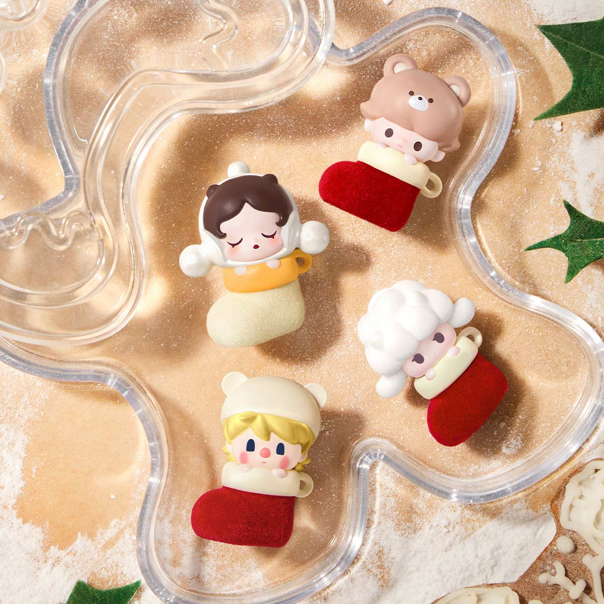 POP BEAN Christmas Sock Series Box Set - POP MART (Thailand)