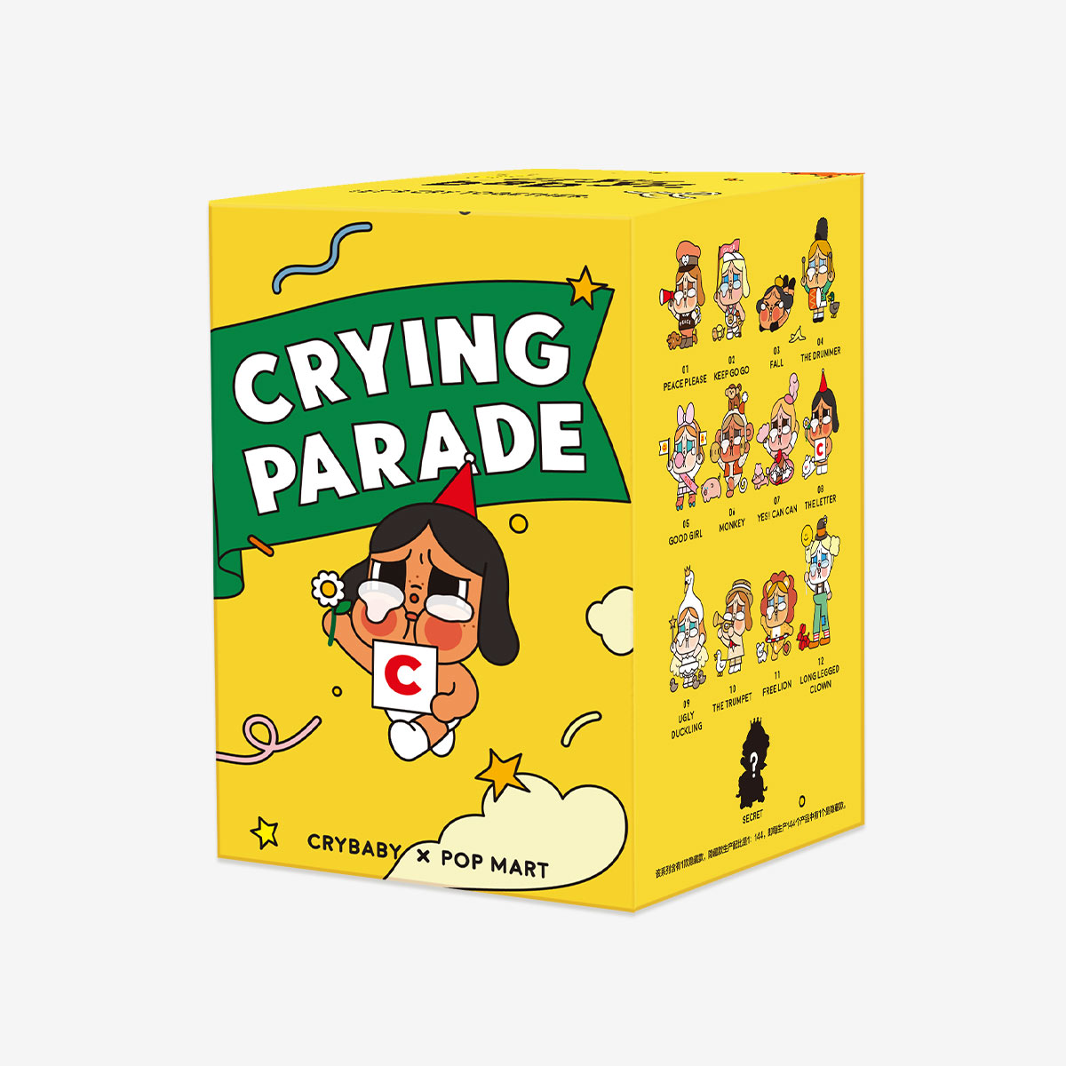 Crybaby Crying Parade シリーズ Boneco de ação pop mart Crybaby Crying Parade Series 3PC em