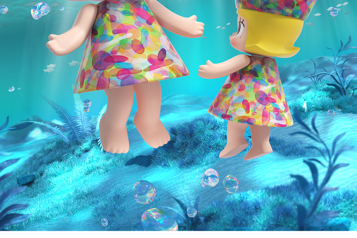 MEGA ROYAL MOLLY 1000% Huang Yuxing-Bubbles - POP MART (Thailand)