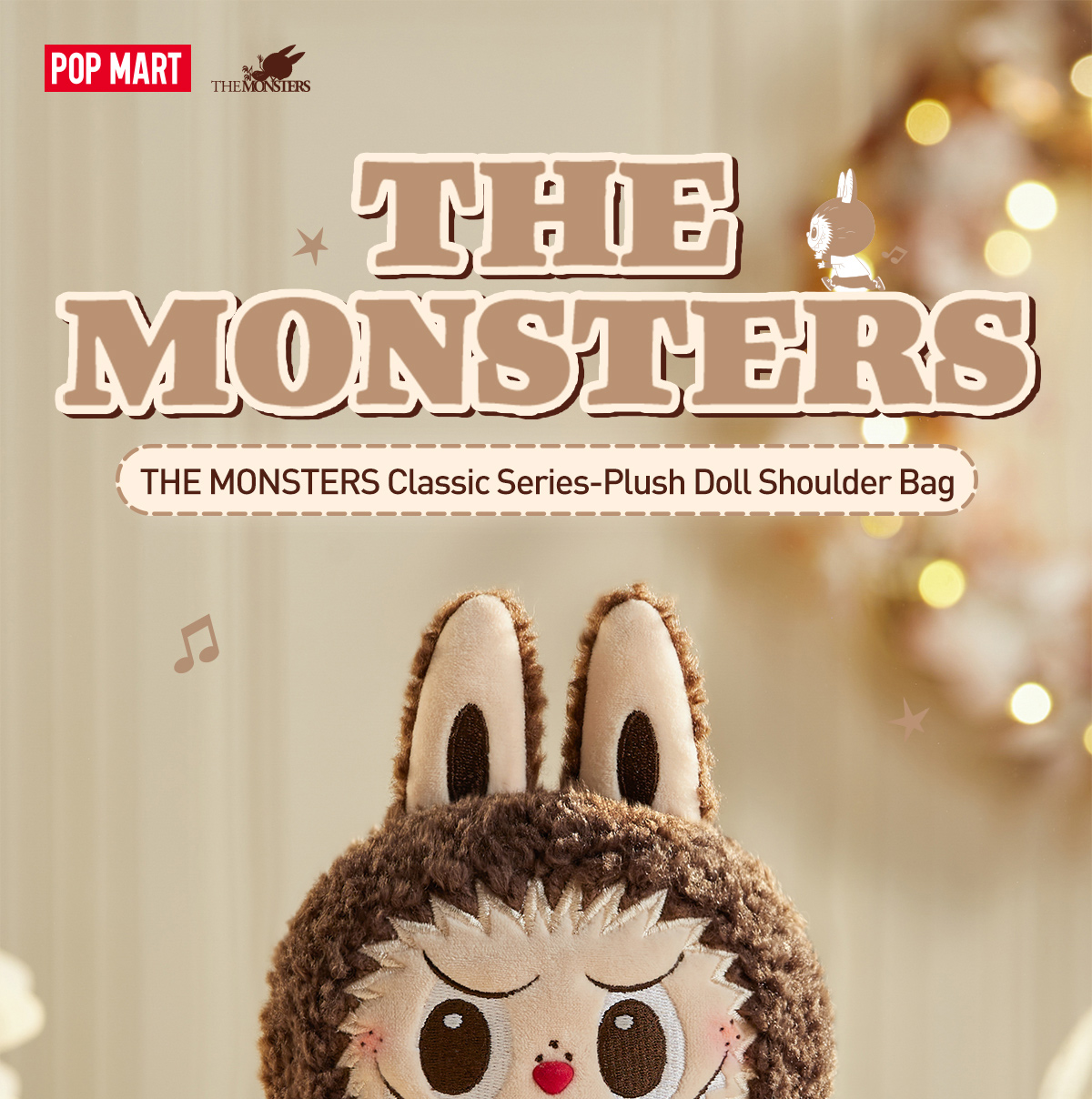 THE MONSTERS Classic Series-Plush Doll Shoulder Bag - POP