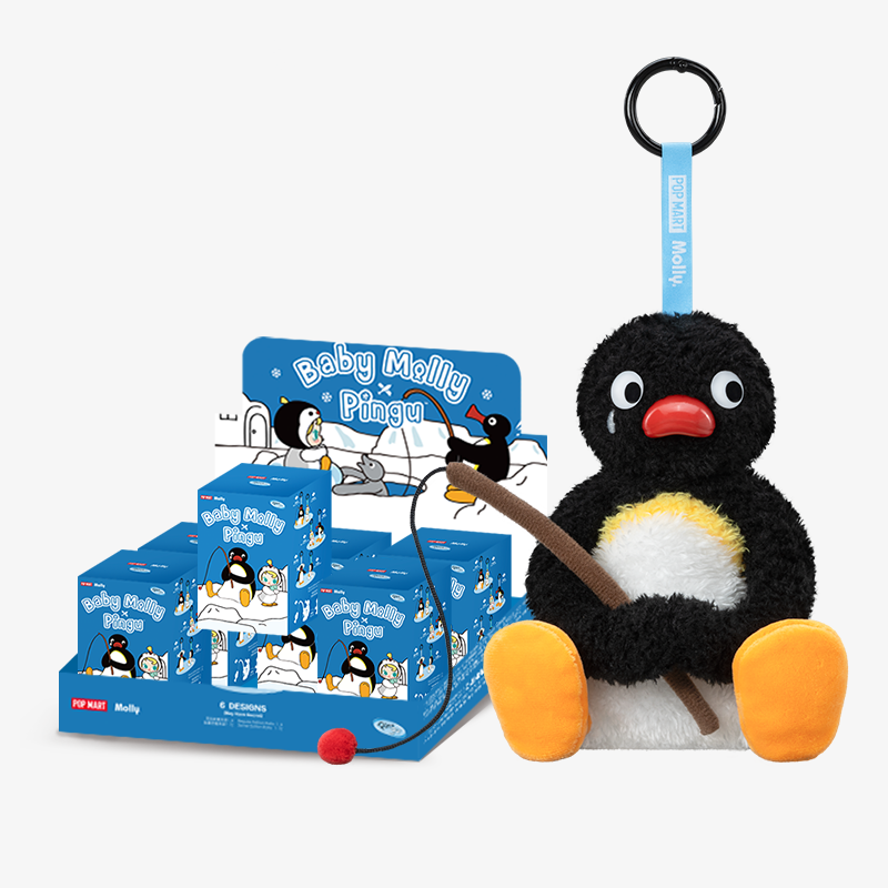 Baby Molly × Pingu Happy Fishing Series-Vinyl Plush Pendant Blind
