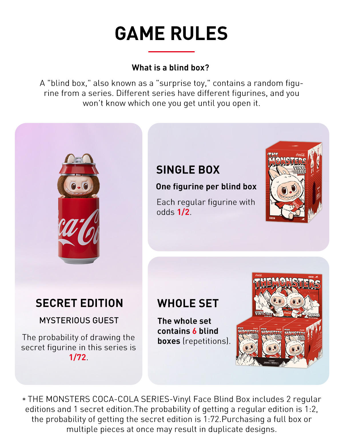 THE MONSTERS COCA-COLA SERIES-Vinyl Face Blind Box - POP MART