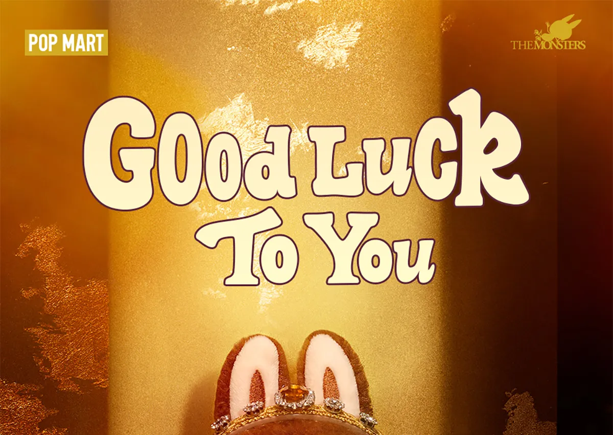 LABUBU Good Luck to You Vinyl Plush Doll Pendant, Thailand Limited