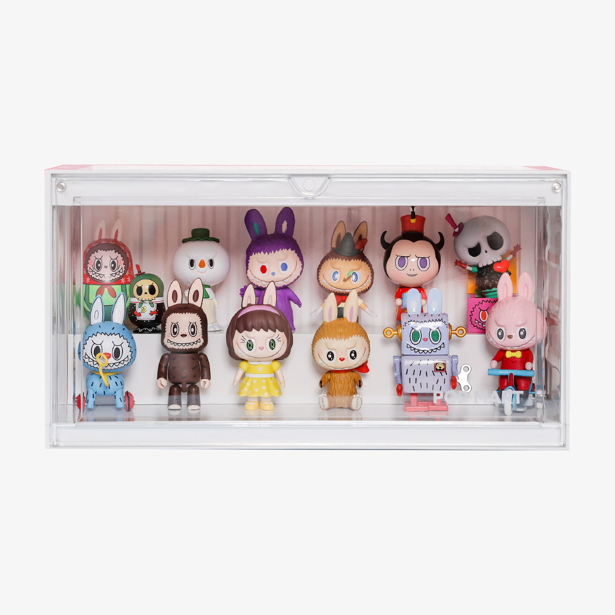 キャラクターグッズ POPMART Luminous Container White POP MART Luminous Display Container (White&Yellow&Pink