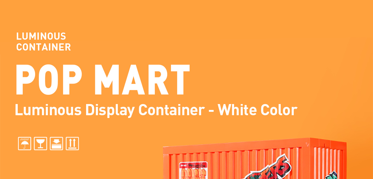 Luminous Display Container - White Color - POP MART (Thailand)