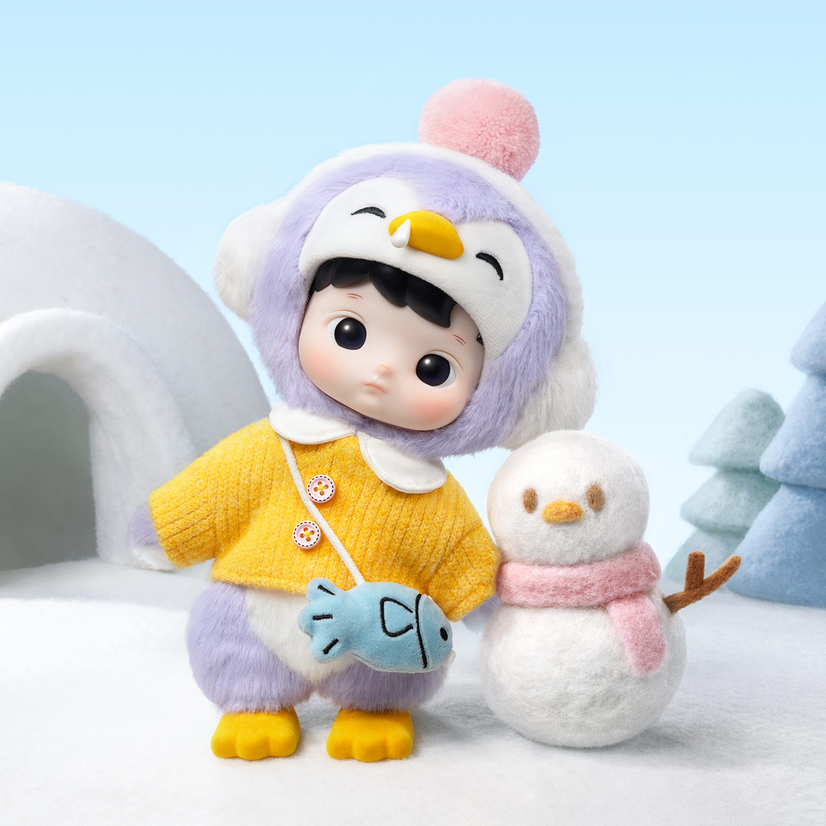 HACIPUPU Penguin 1/8 アクションフィギュア HACIPUPU Penguin 1/8 Action Figure - POP MART (Thailand)