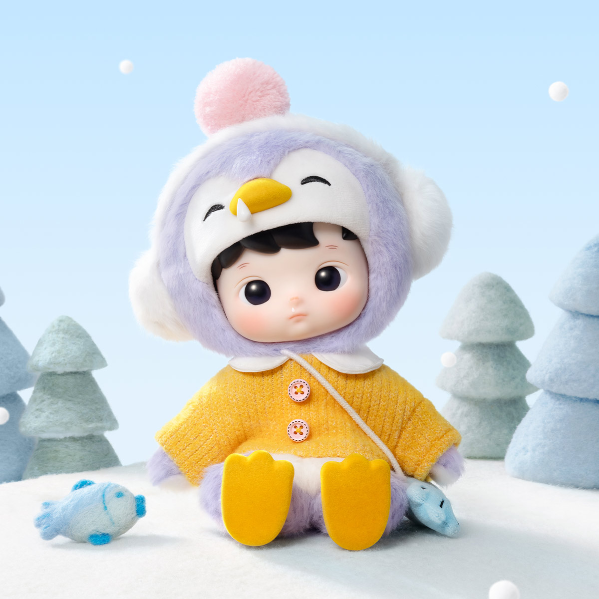 popmart hicapupu penguin ハチププペンギン HACIPUPU Penguin 1/8 Action Figure - POP MART (United States)