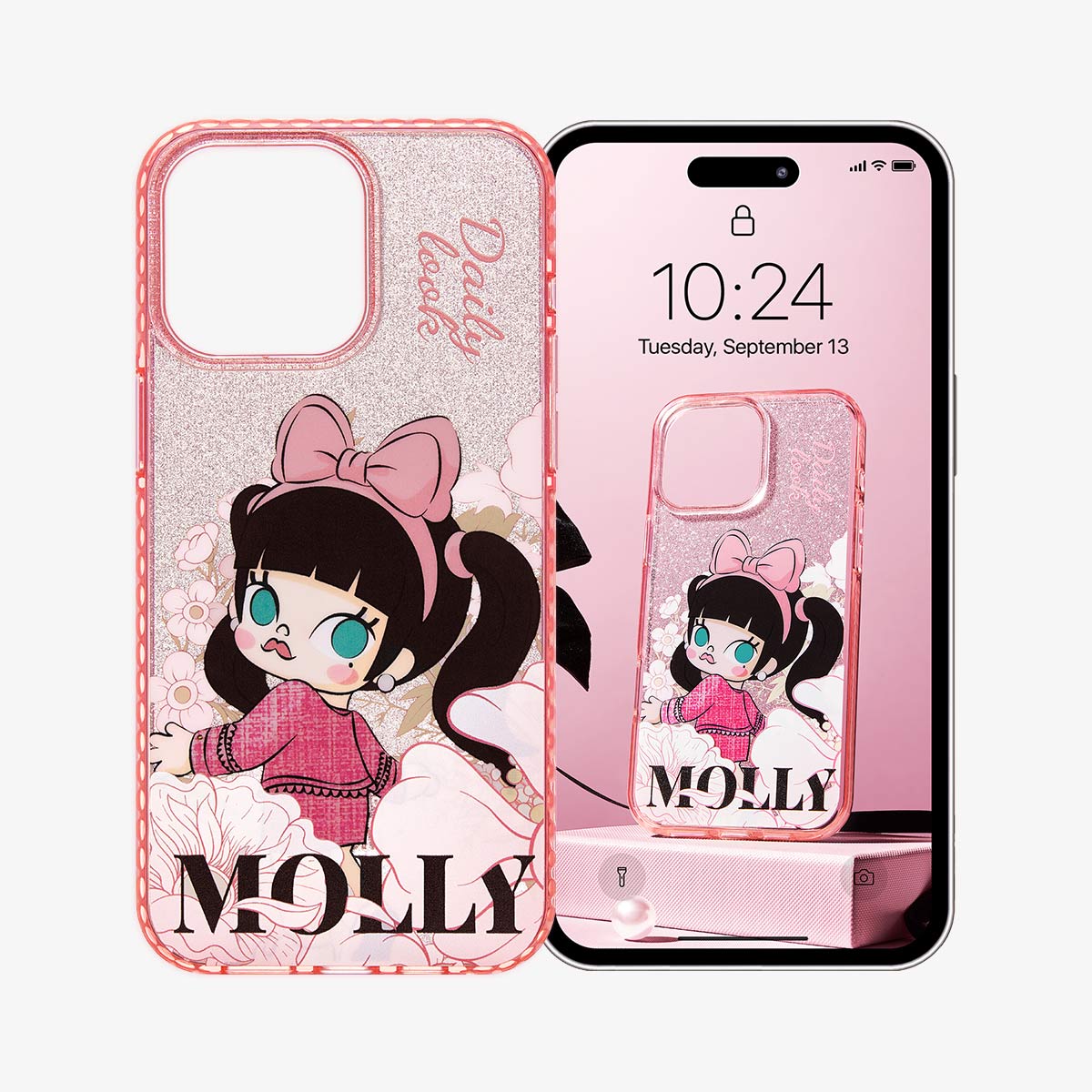 popmart 正規品 iphone14 pro max ケース MOLLY MOLLY Daily Look Series-Phone Case - POP MART (Thailand)