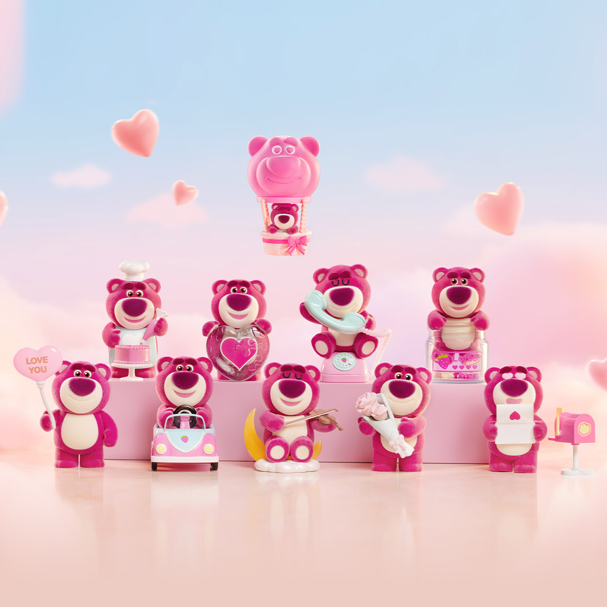 ロッツォWondrous Rendezvous、ポップマート　POP MART Disney/Pixar Lotso Wondrous Rendezvous Series Figures - POP MART
