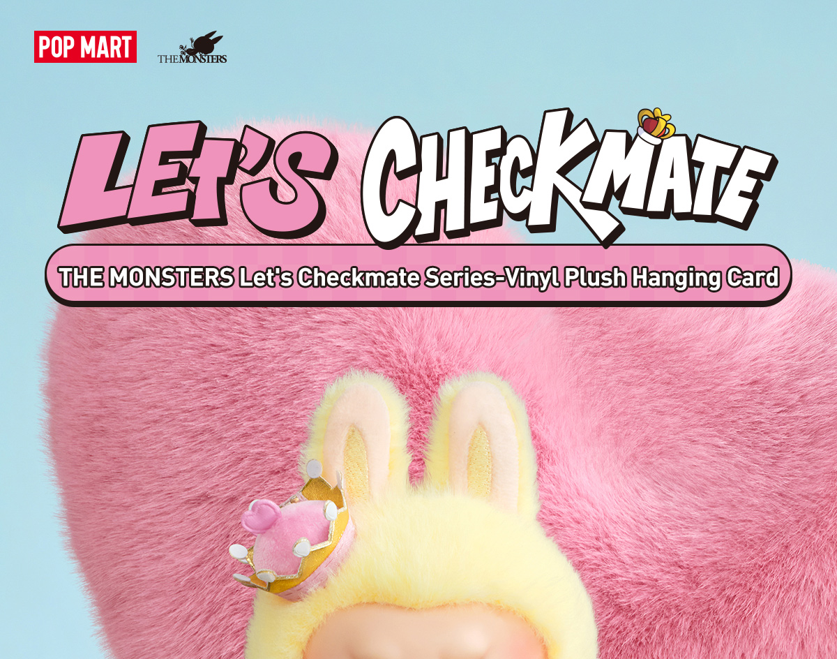 THE MONSTERS Let's Checkmate Series-Vinyl Plush Hanging Card