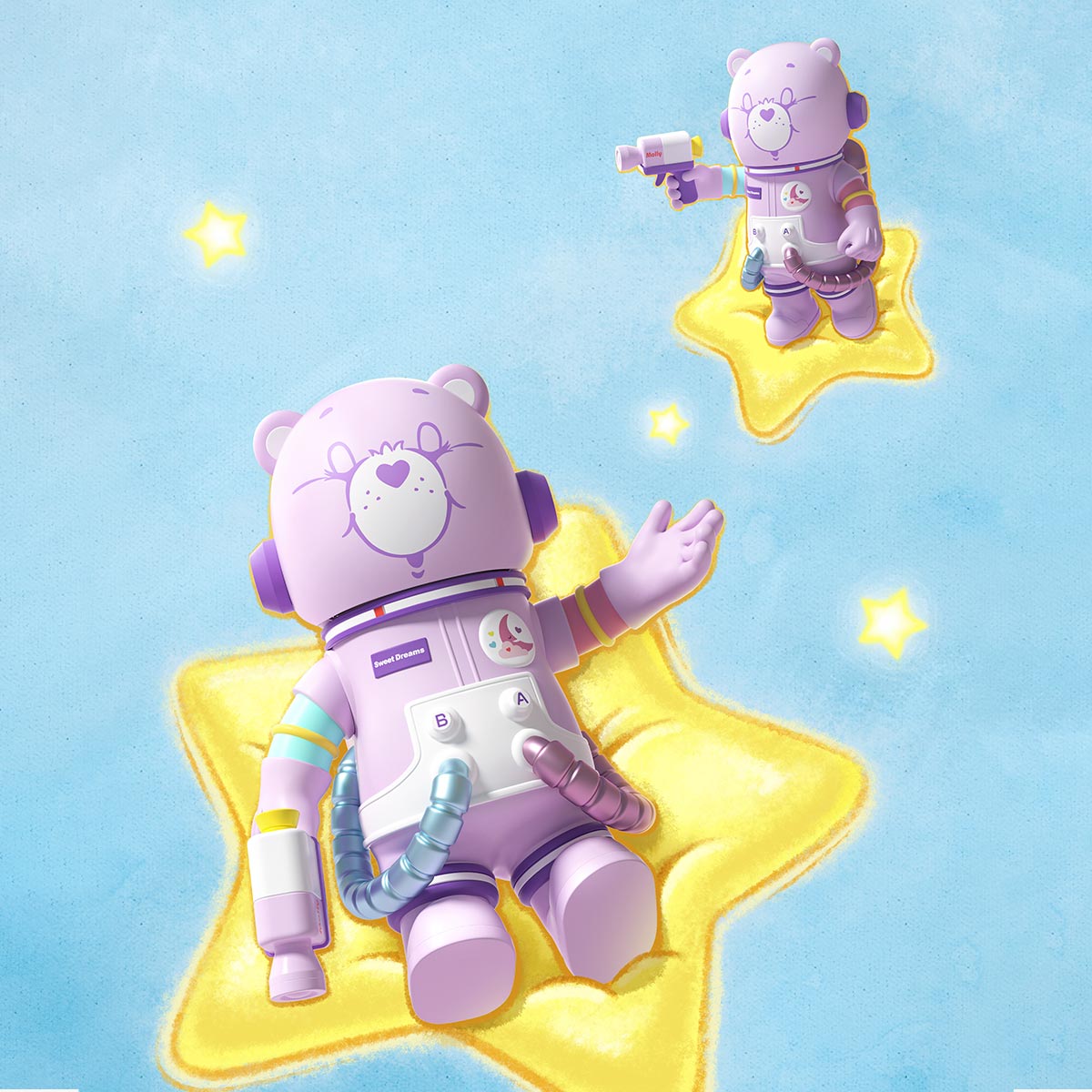 MEGA SPACE MOLLY 400%+100% Sweet Dream Bears | POP MART (Thailand)