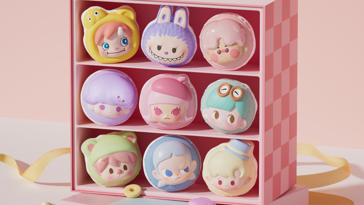 POP MART MACARON アソート 6種 POP BEAN Macaron Dessert Series Box Set - POP MART (United