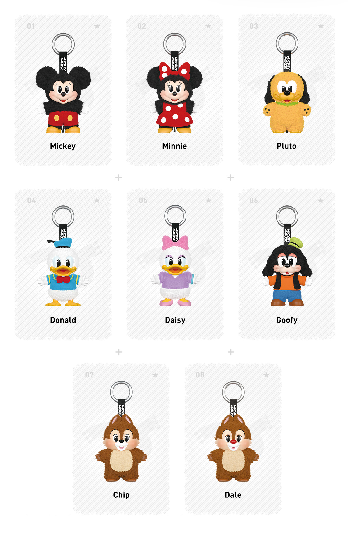 Mickey Family Cute Together Keychain Series Figures - POP MART