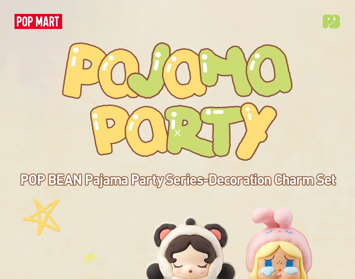POP BEAN Pajama Party Series-Decoration Charm Set-Copy - POP MART