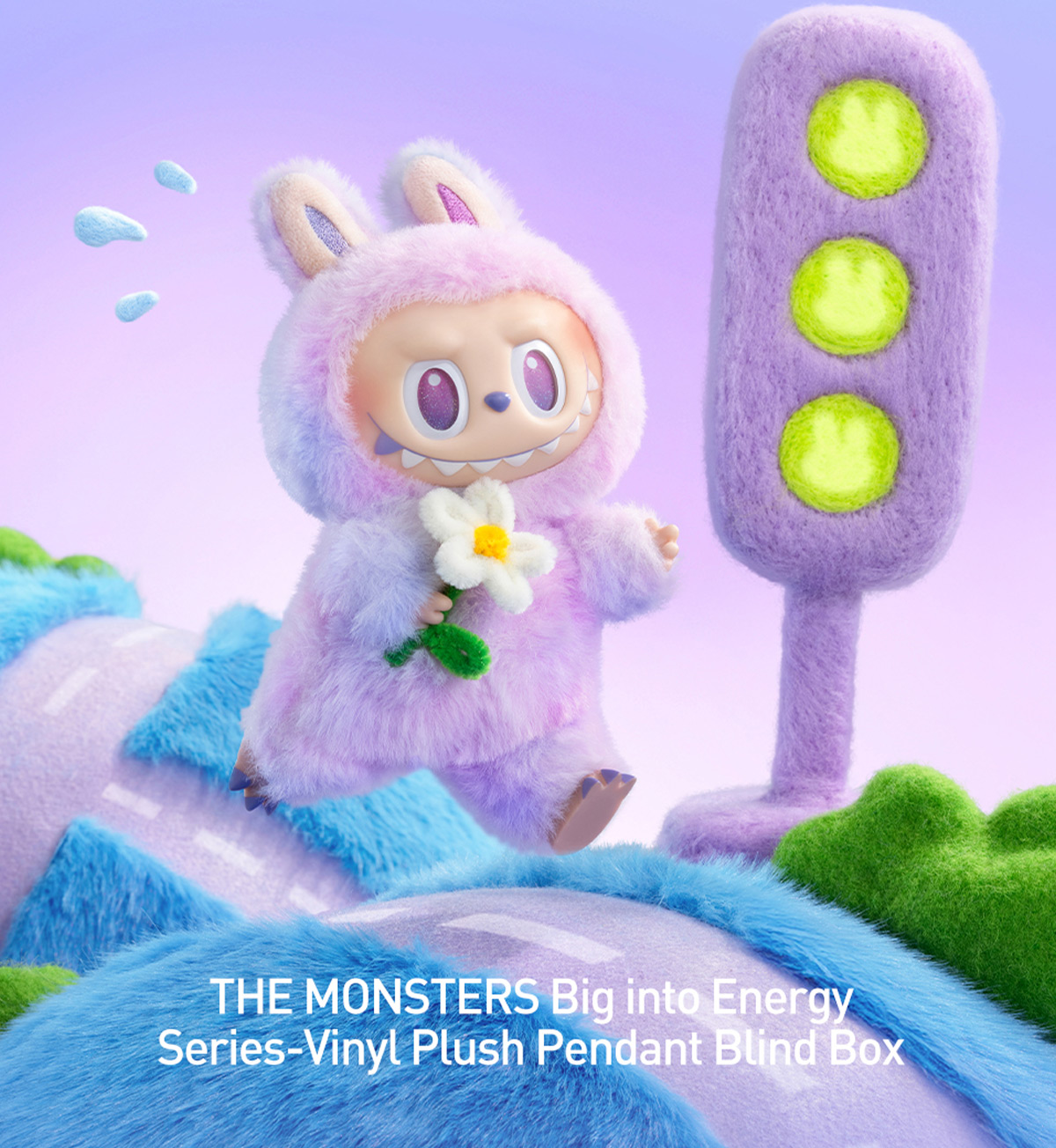 THE MONSTERS Big into Energy Series-Vinyl Plush Pendant