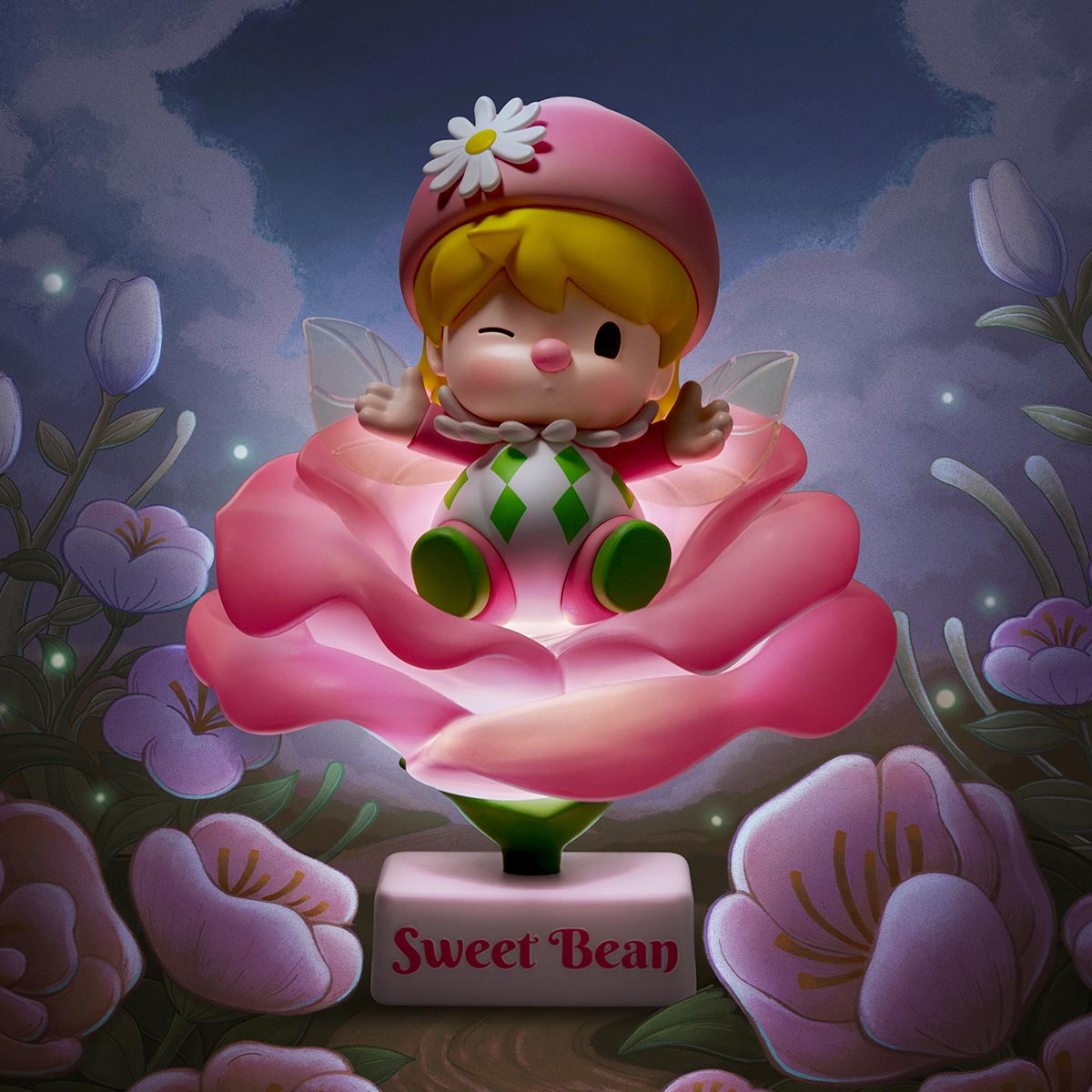 Sweet Bean Flower Fairy ビッグサイズ Sweet Bean Flower Fairy Figurine - POP MART (Thailand)