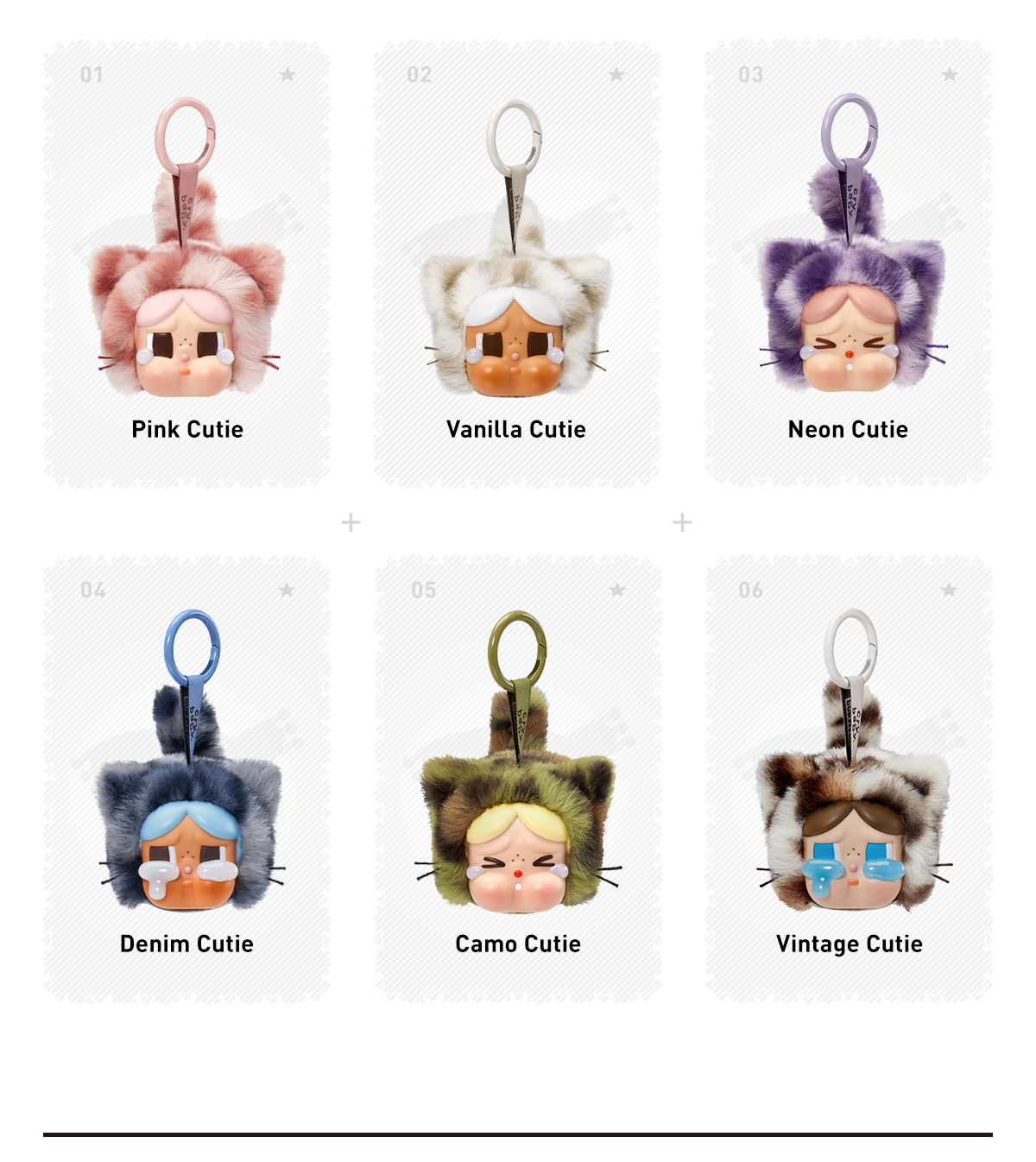 POPMART CRYBABY wild but cutie 4点セット CRYBABY Wild but Cutie Series - Vinyl Plush Pendant Blind