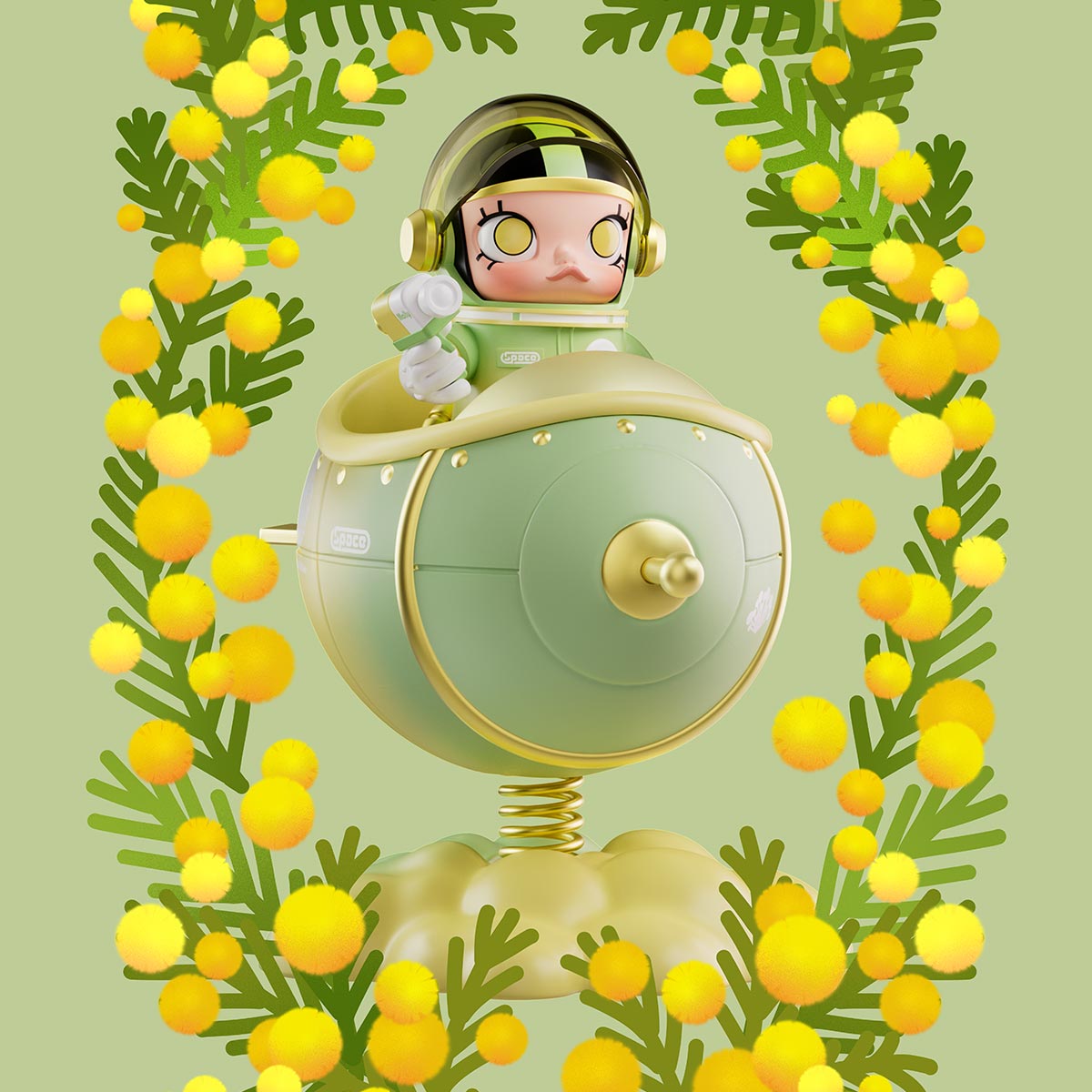 MEGA SPACE MOLLY 100% Blooming-Orchid - POP MART (Thailand)