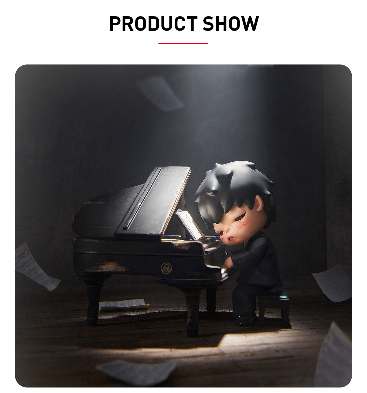 【未開封】Popmart Hirono The Pianist 3個 Hirono The Pianist Figure | POP MART (Thailand)
