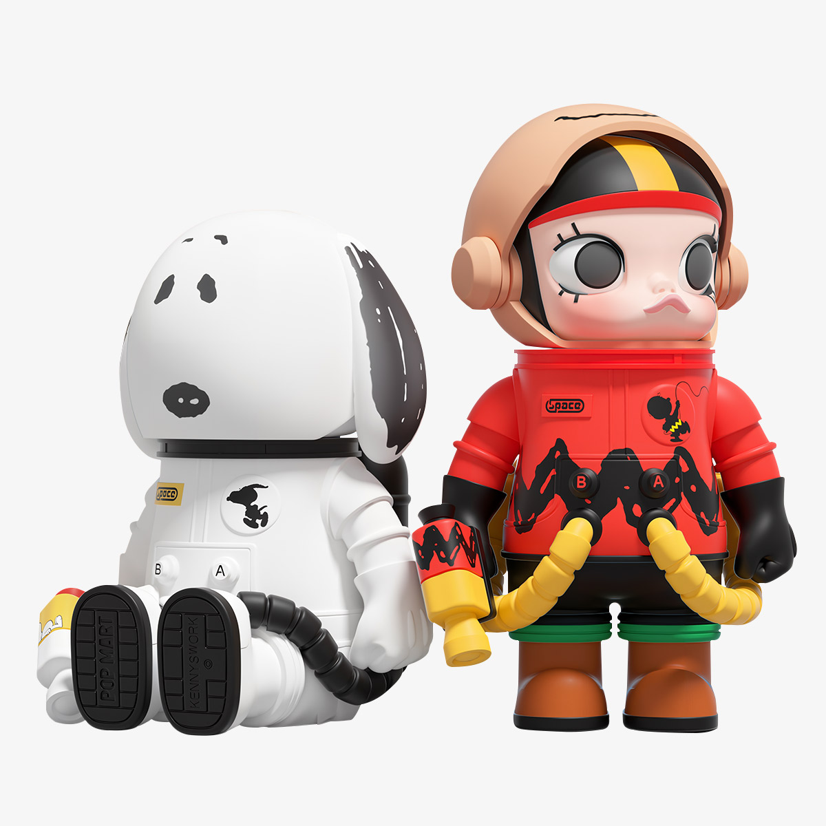 MEGA SPACE MOLLY 100% Charlie Brown & Snoopy - POP MART