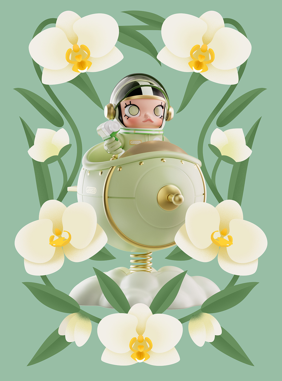 ゲームキャラクター MEGA SPACE MOLLY 100% Blooming Orchid 泰國限定】MEGA SPACE MOLLY 100% Blooming-Orchid – PAW-EVER YOUNG