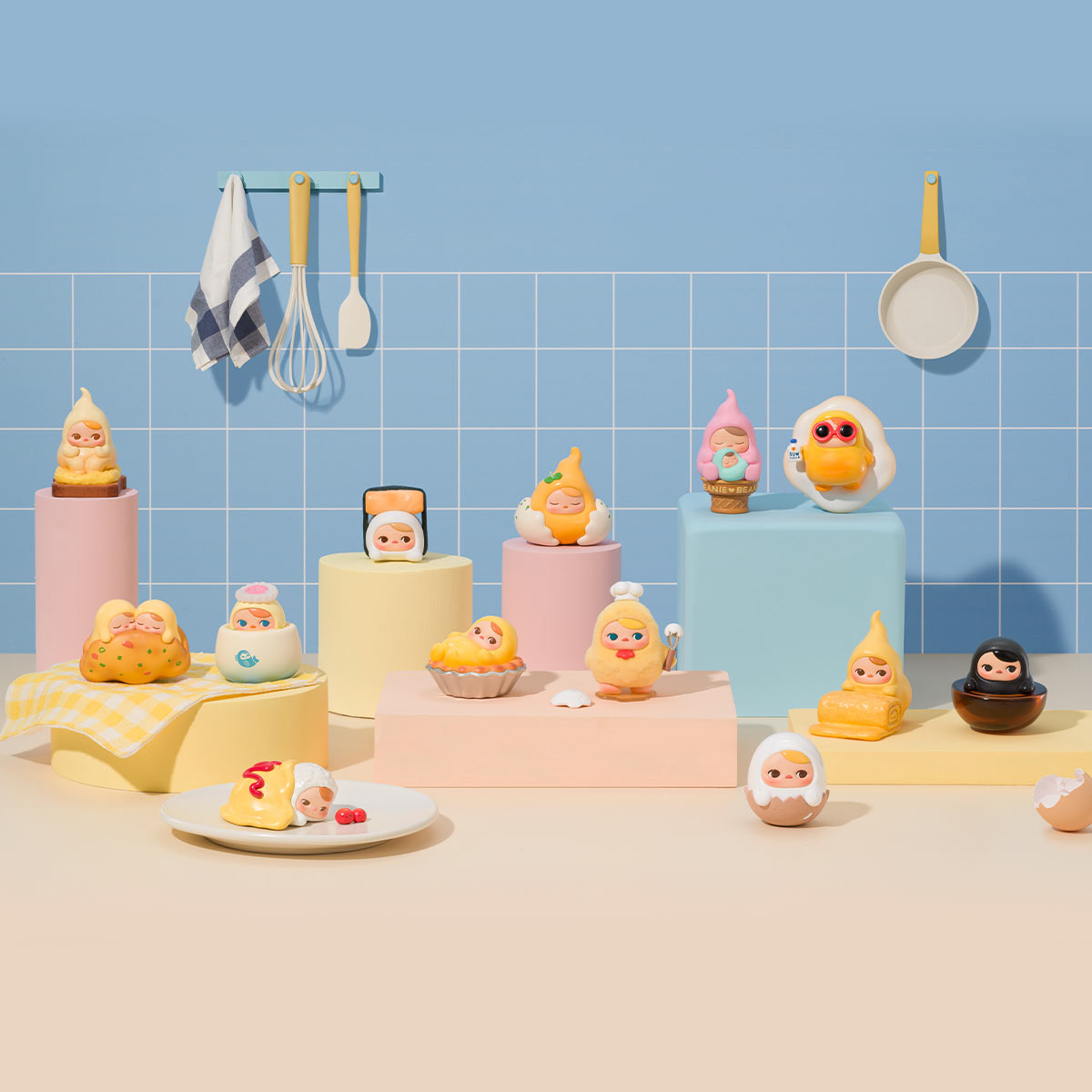 PUCKY Egg Beanie シリーズ 3点　セット ポップマート PUCKY EGG BEANIE 3個セット PUCKY Egg Beanie