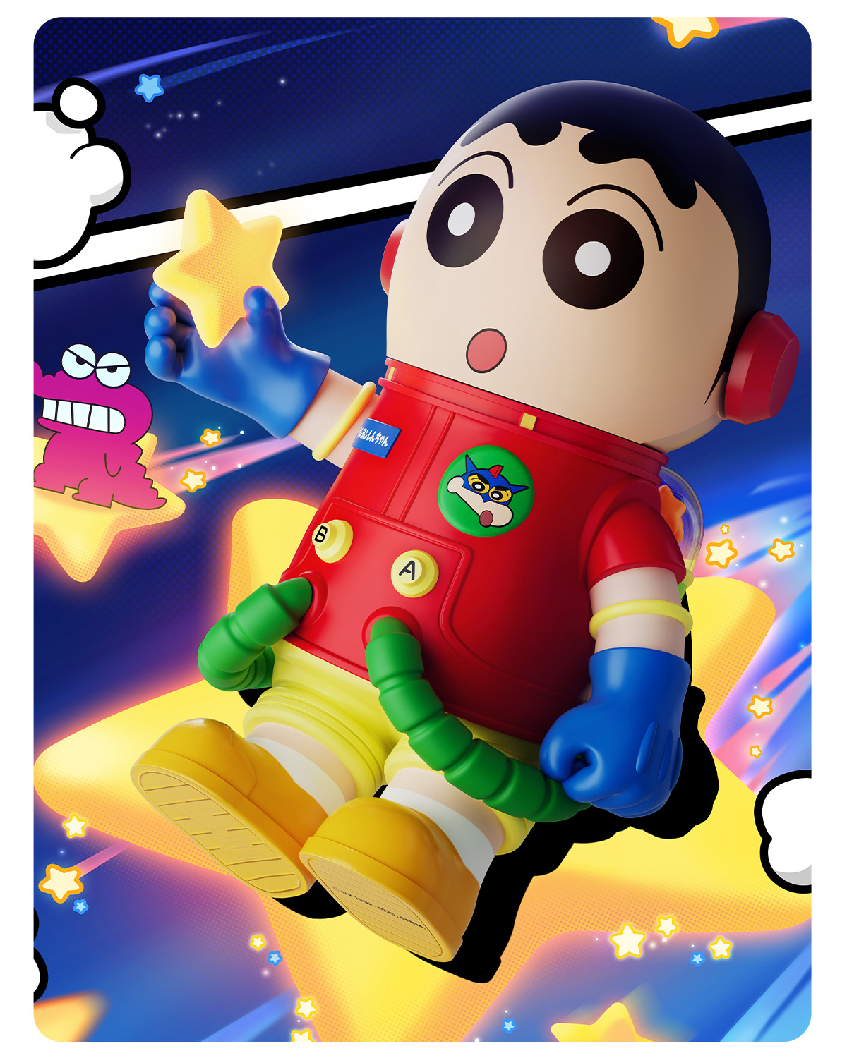 MEGA SPACE MOLLY 400%+100% Crayon Shinchan - POP MART (Thailand)