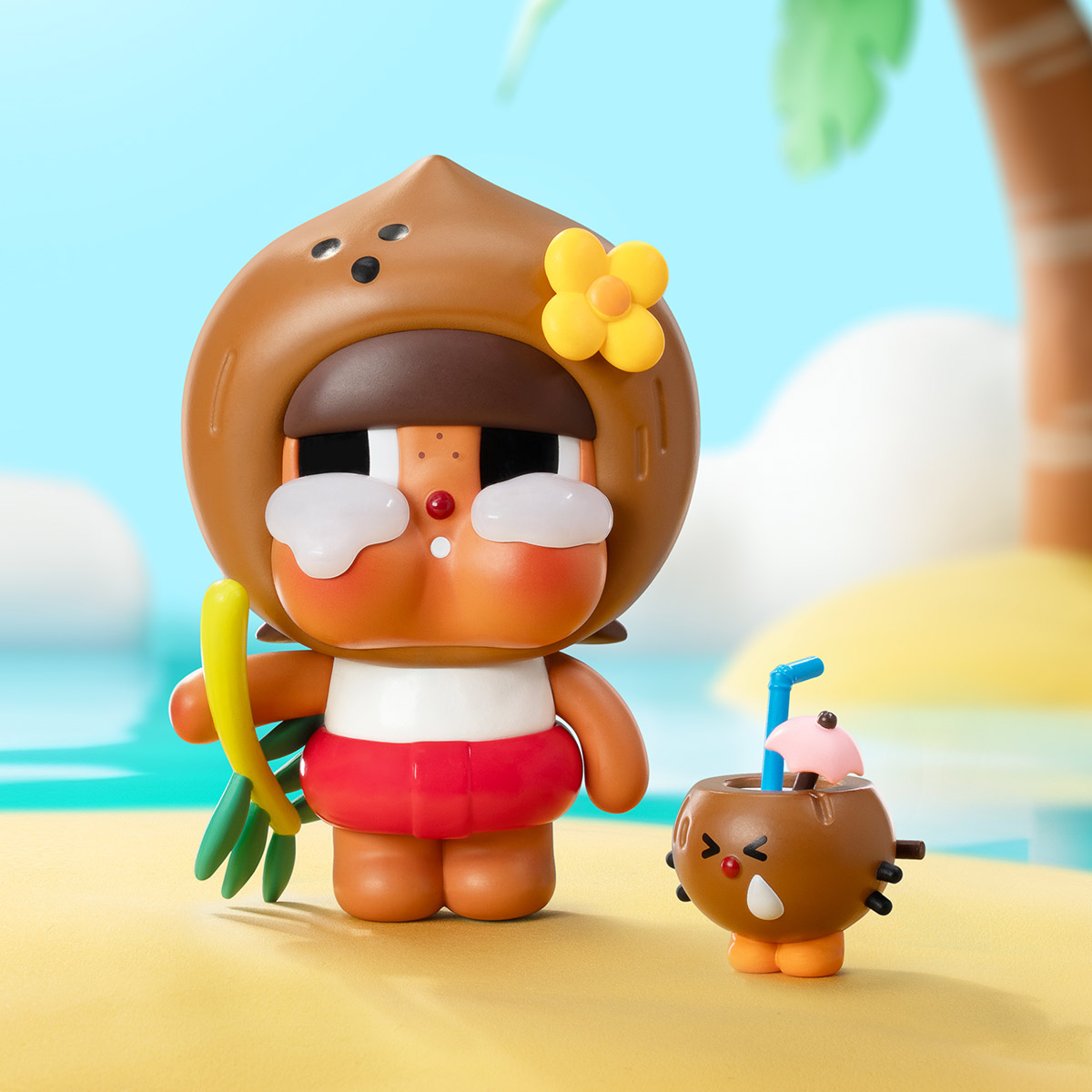 Crybaby Coconut Figure-Brown - POP MART (Thailand)