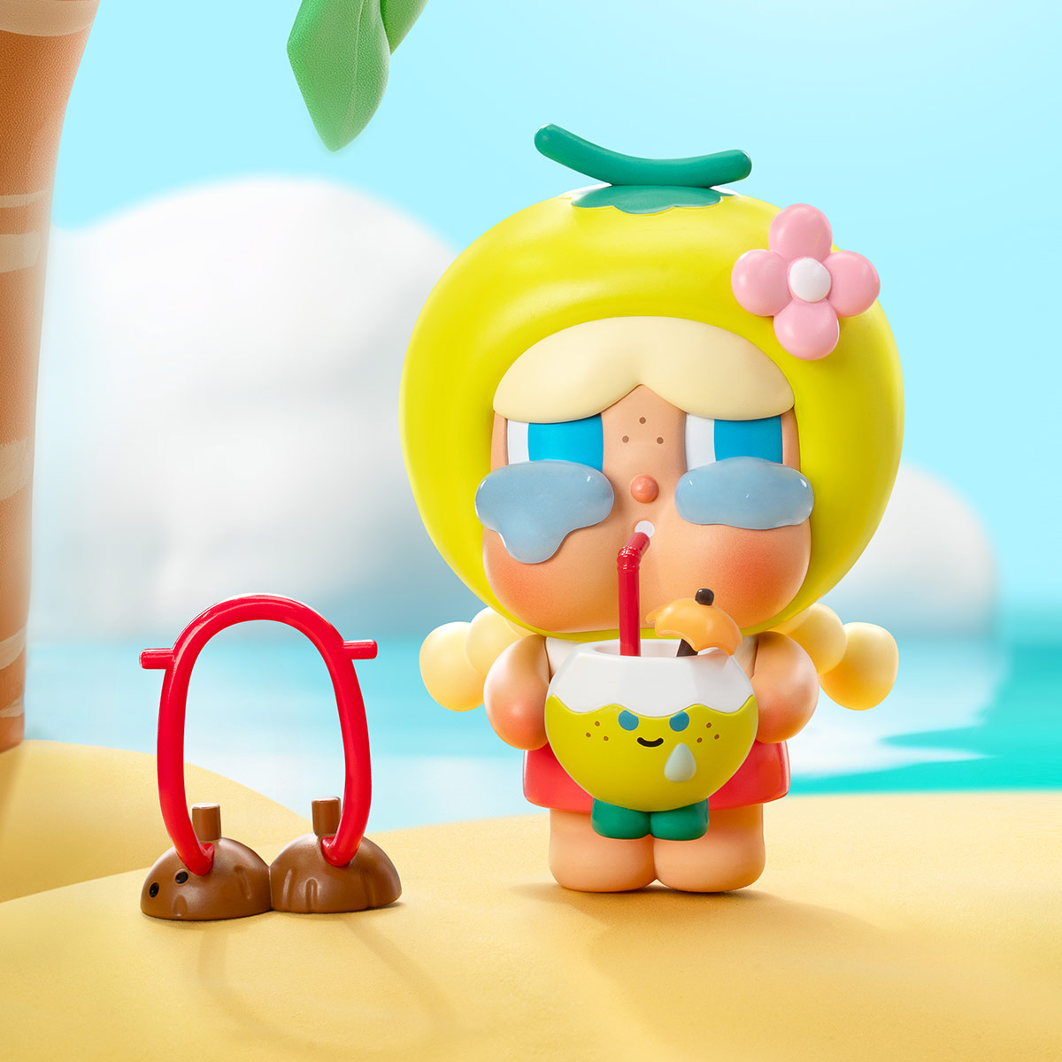 Crybaby Coconut Figure-Green - POP MART (Thailand)