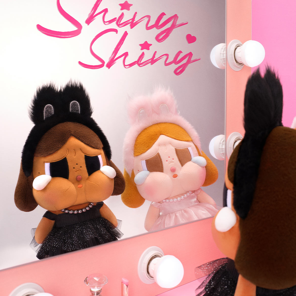 CRYBABY SHINY SHINY SERIES-Plush Doll (Black) - POP MART (Thailand)