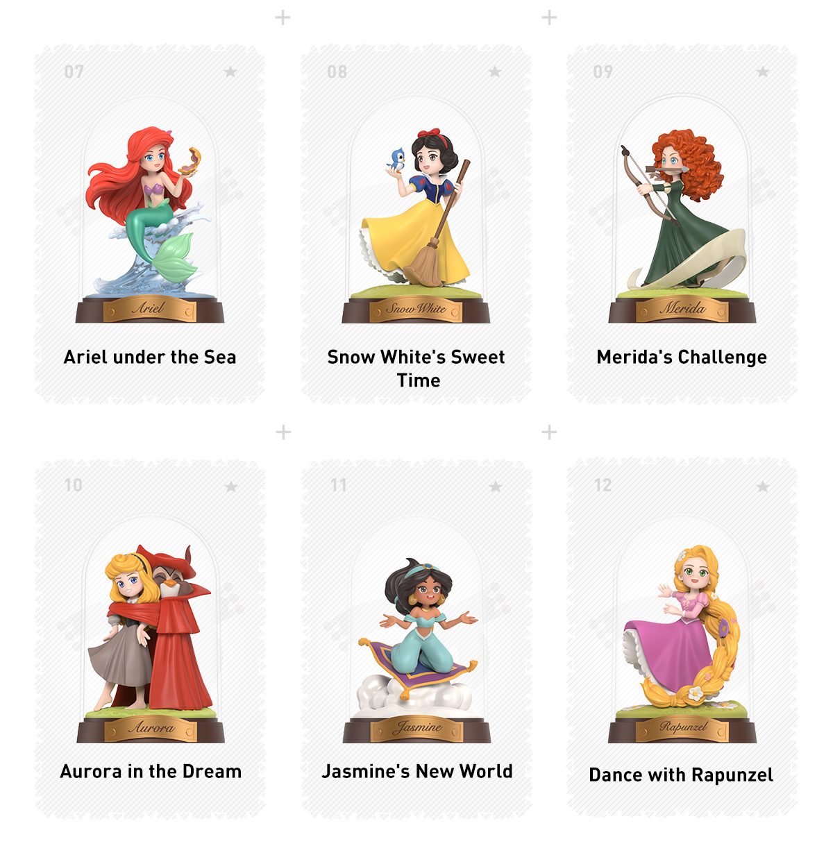 Disney Princess Create Your World Series Figures - POP MART (Thailand)
