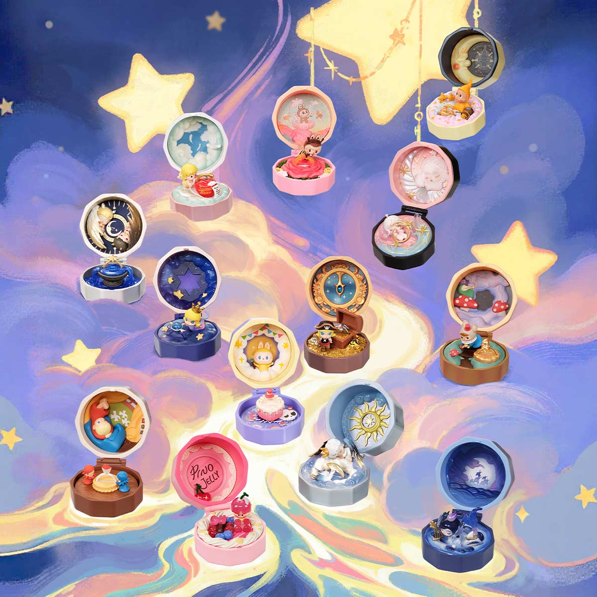 Romantic Ring Box シリーズ4シーンセット 。 Romantic Ring Box Series 4 Scene Sets - POP MART (United States)