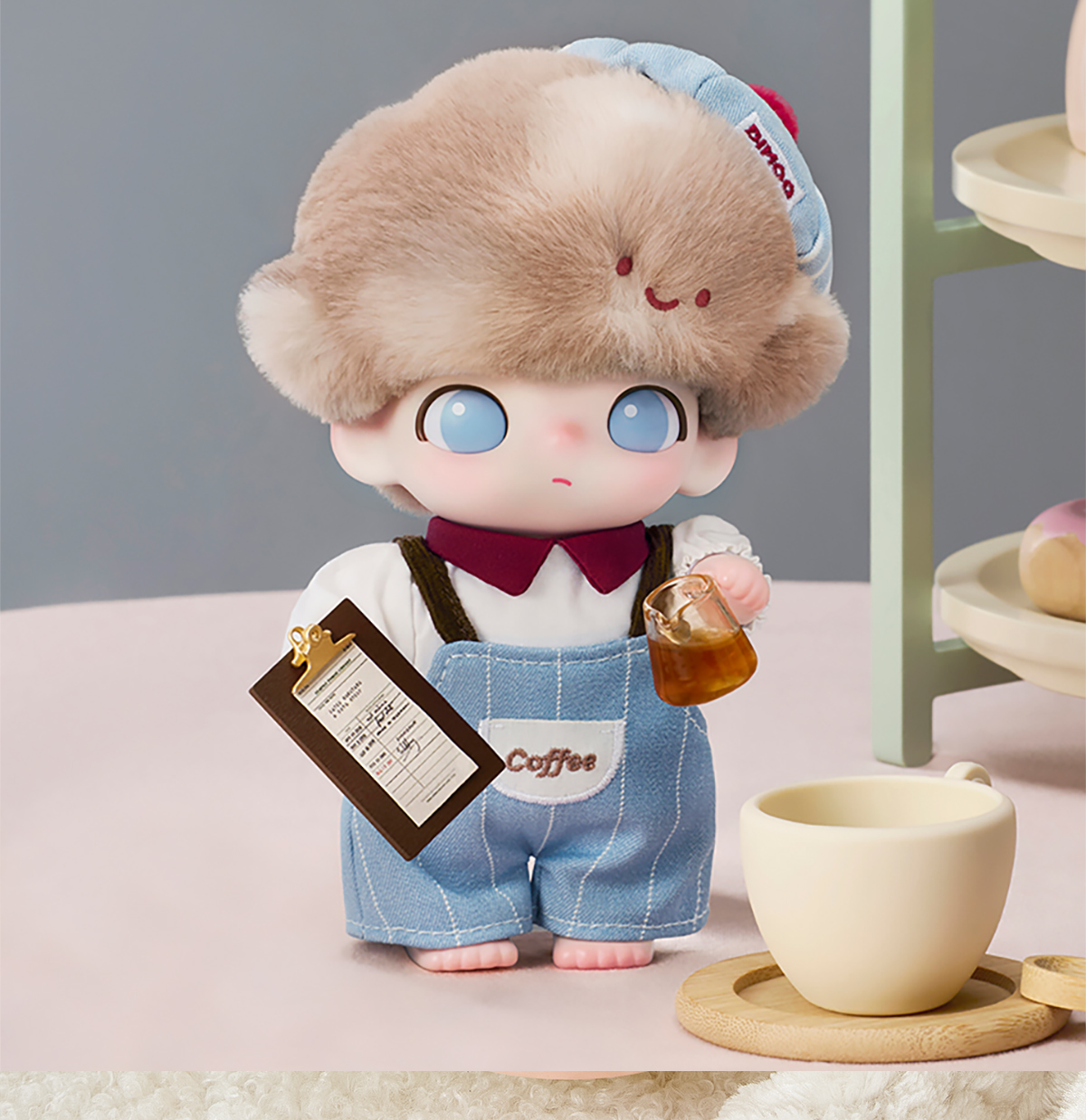 DIMOO Crush on Coffee ポップマート　POPMART DIMOO Crush on Coffee Series-Vinyl Plush Blister Pack - POP