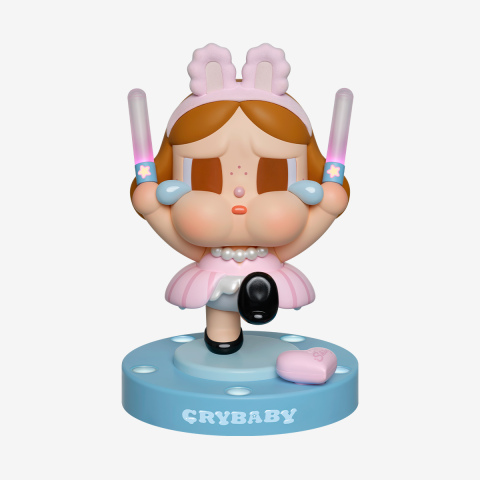 Étui 360° Pour écouteurs Pop Mart Série Crybaby Shiny Shiny - Doré - Neuf Authentique